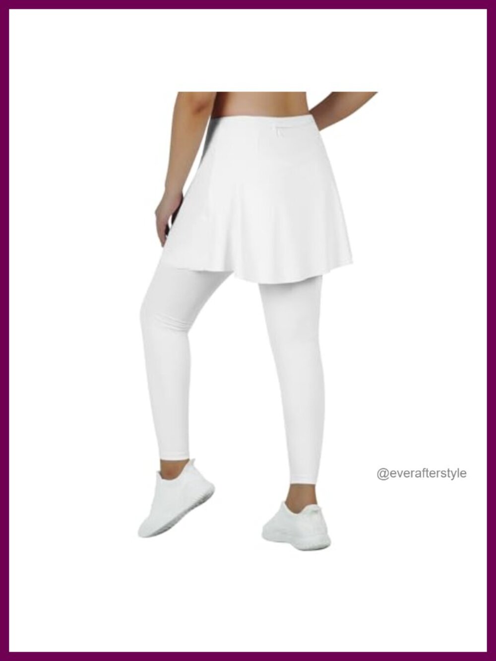 ANIVIVO Skirted Leggings with Pockets High Waisted Tennis Skirt Pants